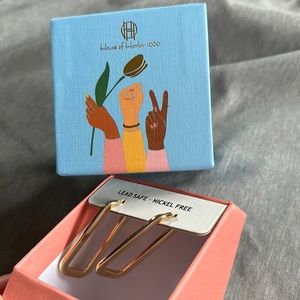 House of Harlow 1960 long square hoops